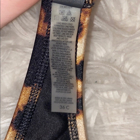 VS Strapless Bikini Animal Print Top - Picture 3 of 4